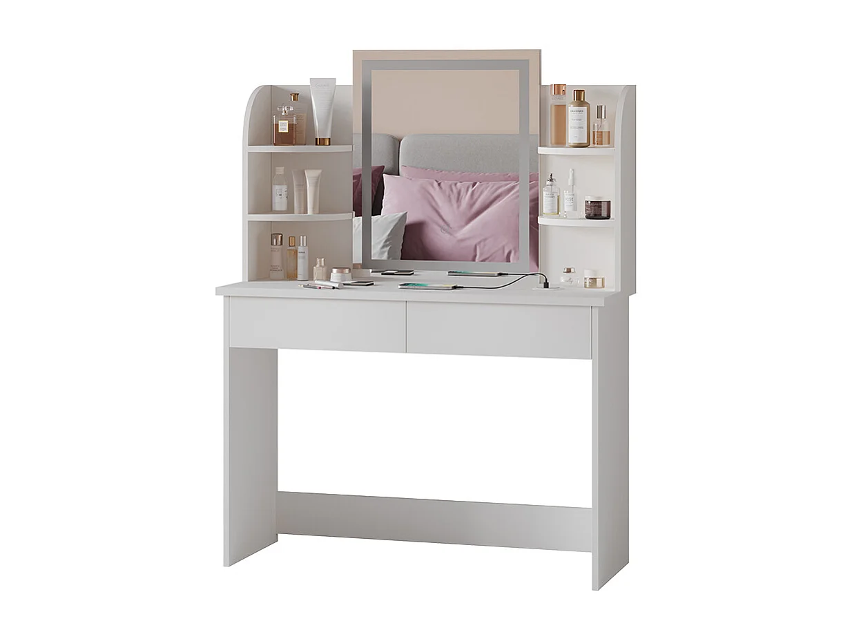 Schminktisch weiß 106x40x142 charlotte