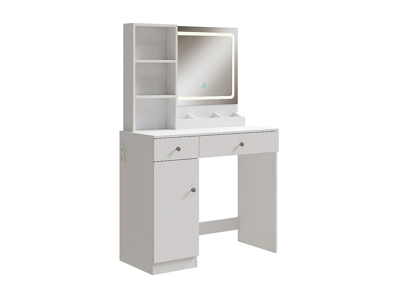 Schminktisch weiß 90x40x139.5 silvia