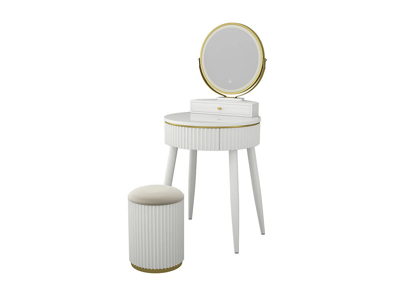 Coiffeuse  blanc 60x40x133 gesa