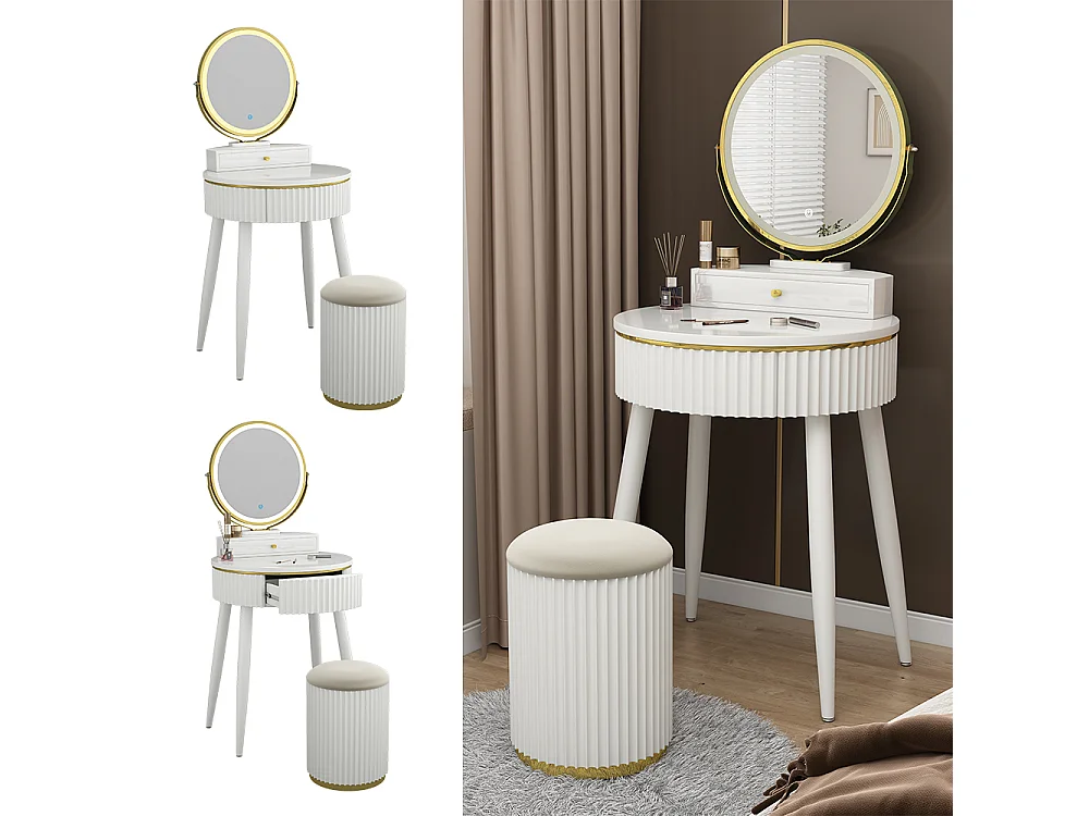 Dressing table white 60x40x133 gesa