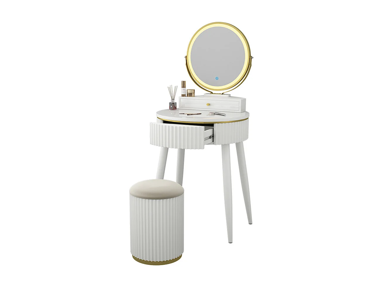 Dressing table white 60x40x133 gesa