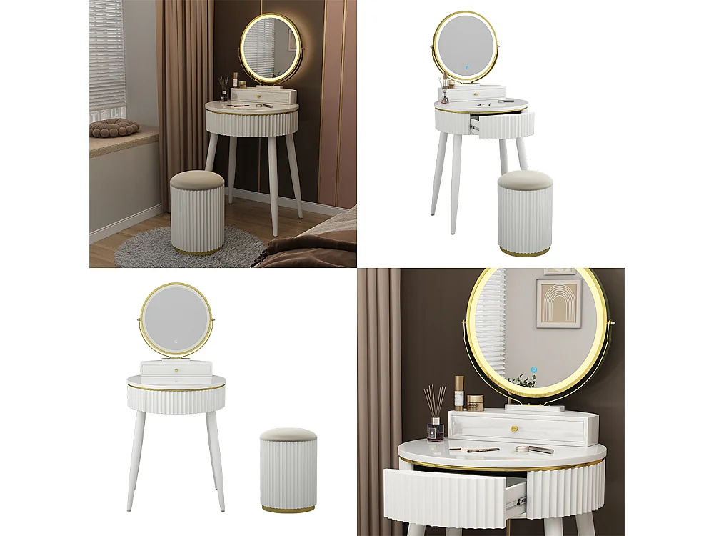 Dressing table white 60x40x133 gesa