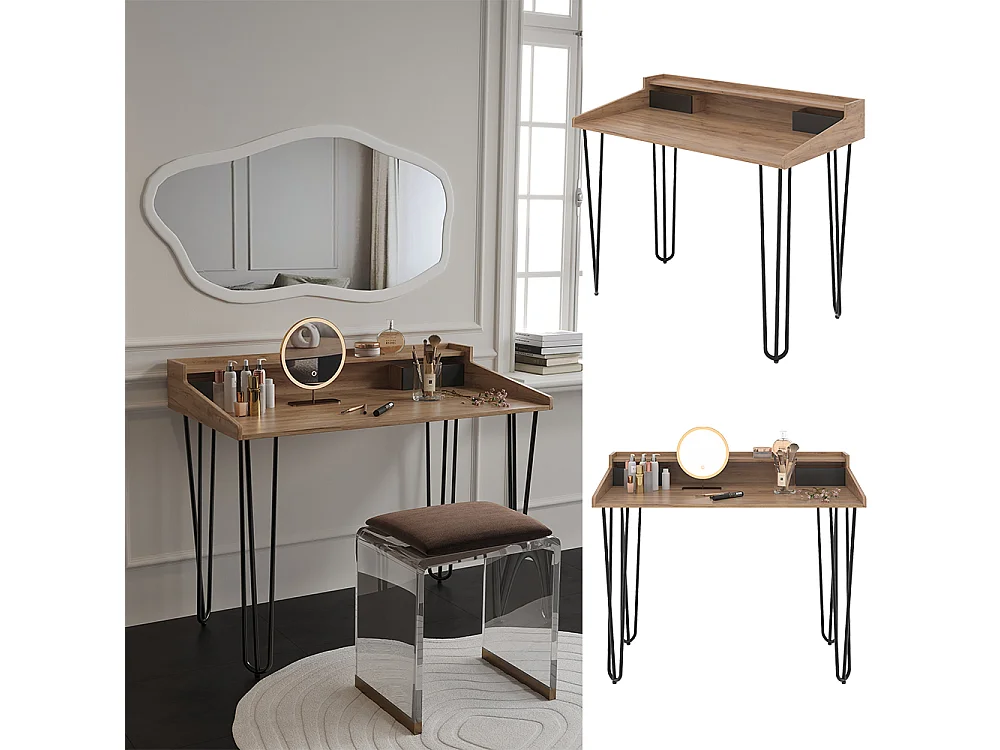 Tocador roble 110x60x89.5 sannar