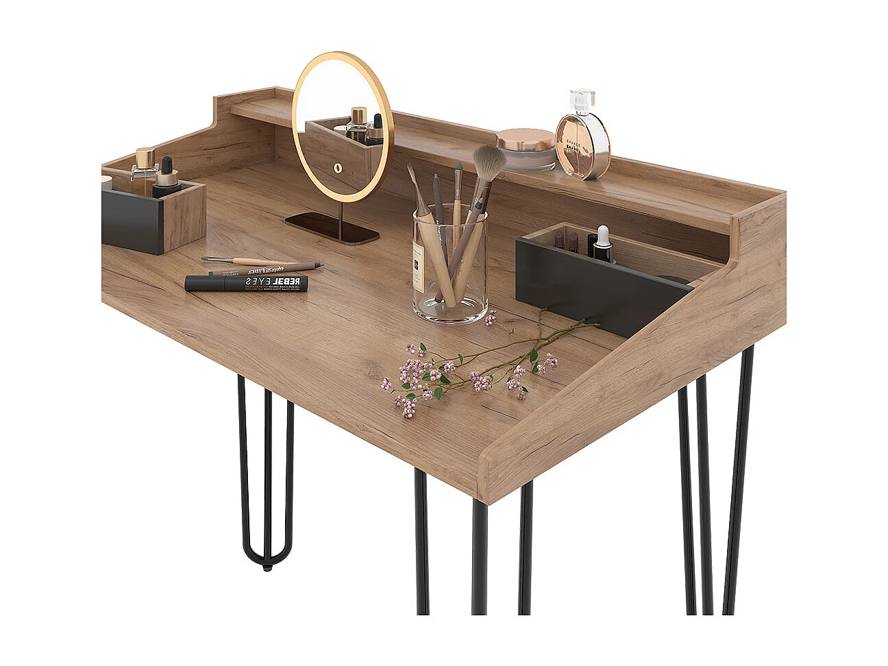 Tocador roble 110x60x89.5 sannar