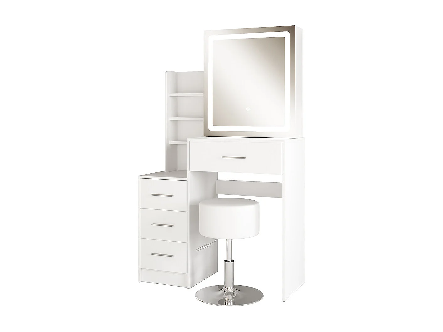 Coiffeuse blanc 80x36x131.6 lisca