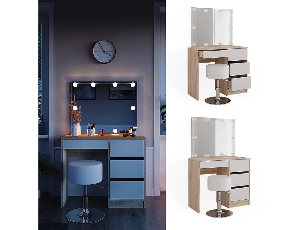 Vanity table sonoma 90x40x75 sherry