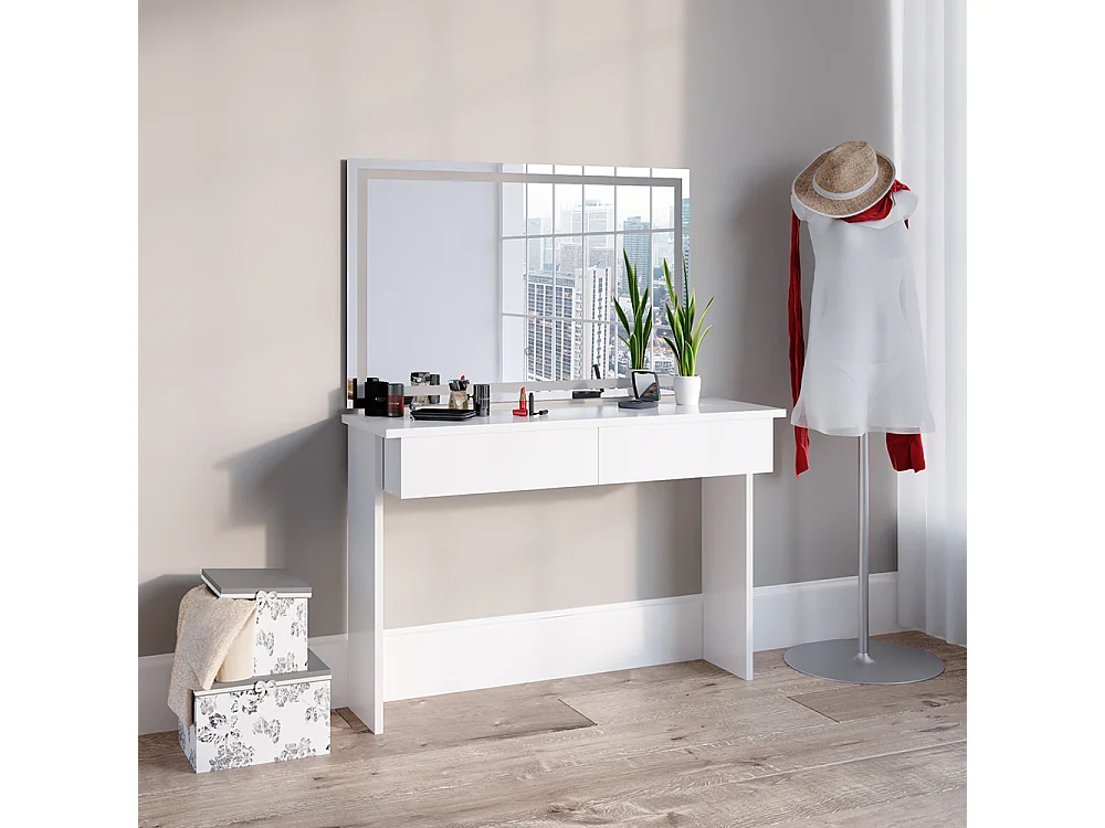 Tavolo da toeletta bianco 120x40x83 azur