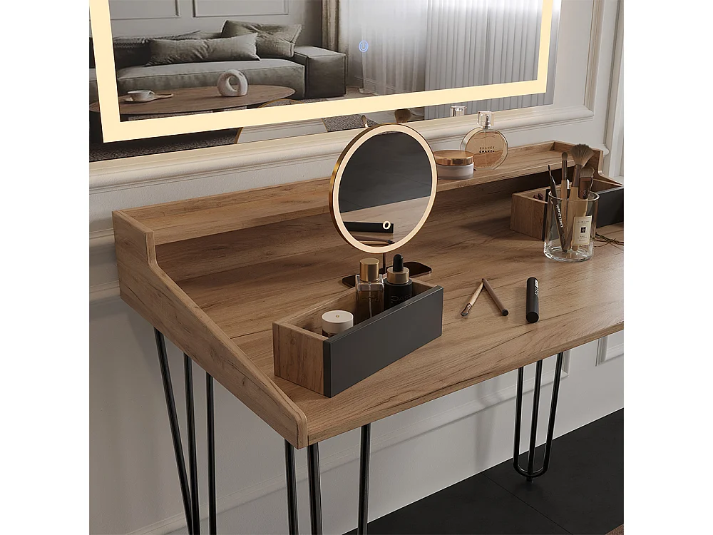 Tocador roble 110x60x89.5 sannar