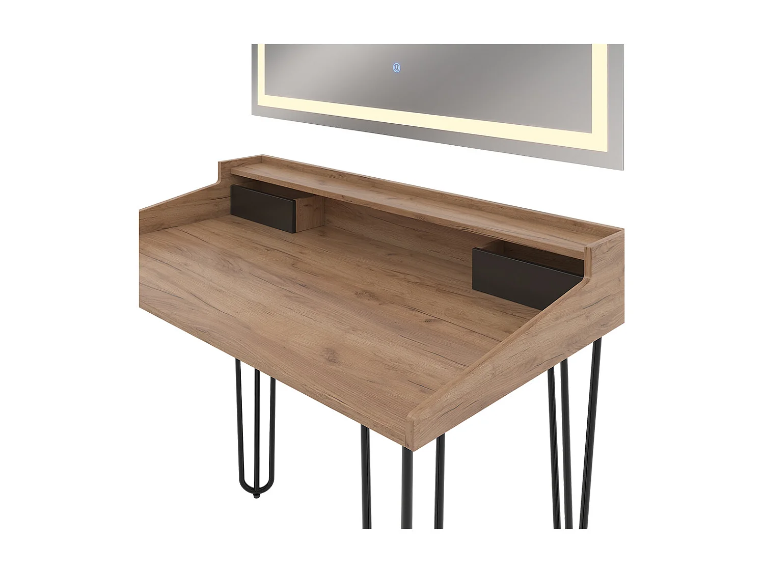 Tocador roble 110x60x89.5 sannar