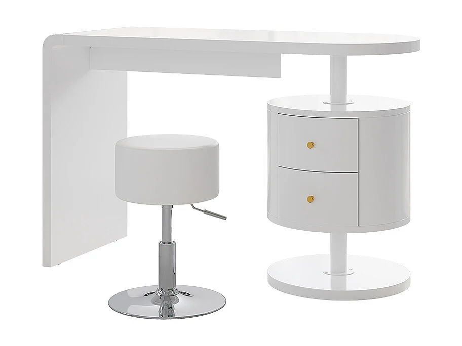 Tavolo da toeletta bianco 120x50x76 lara