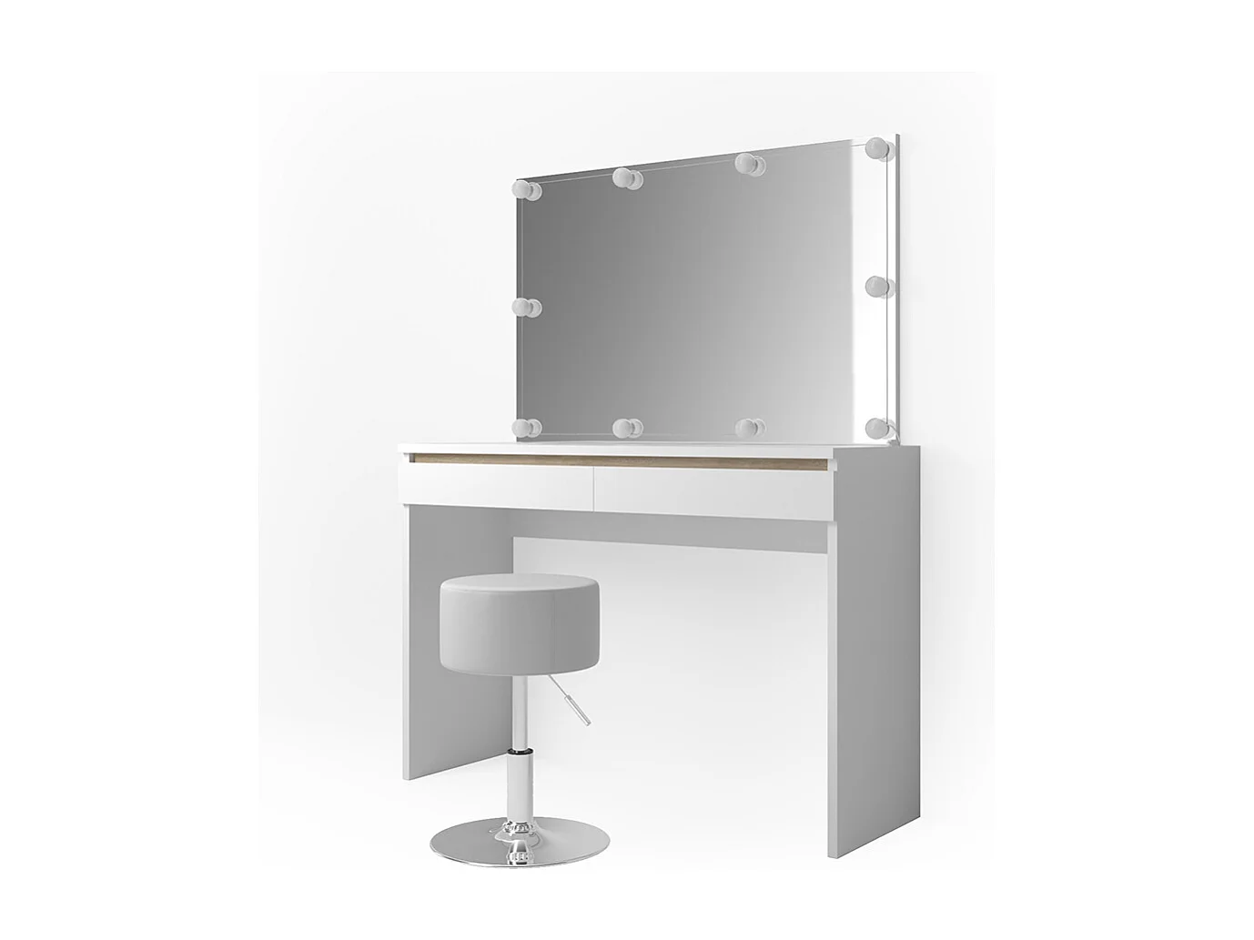 Tocador blanco 120x41.8x83 emma