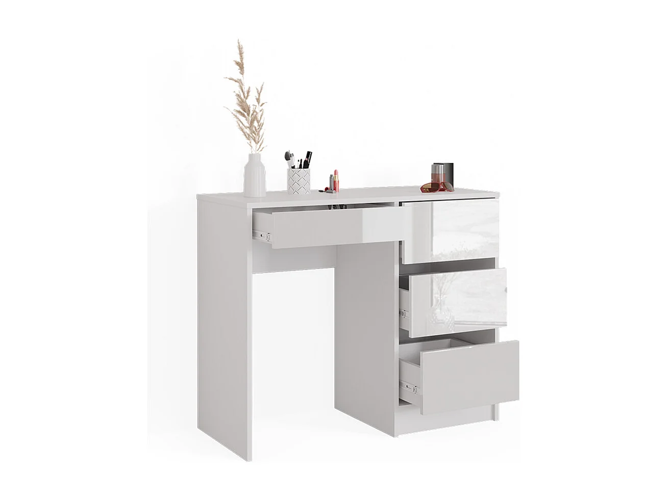 Mesa de maquillaje blanco 90x40x75 sherry