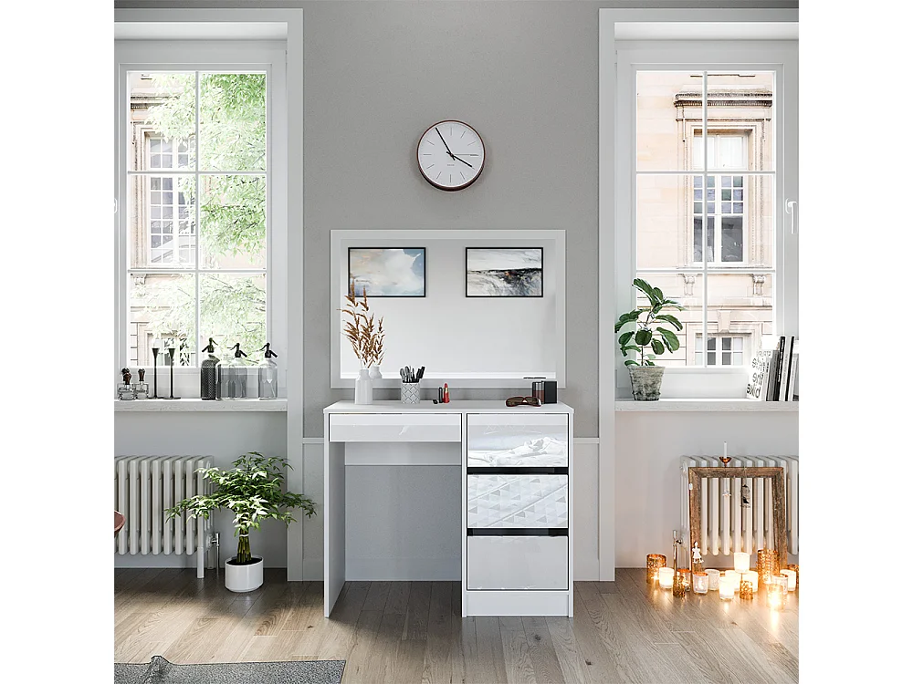 Vanity white 90x40x75 sherry