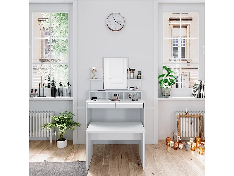 Tocador blanco 80x40x139.6 ania