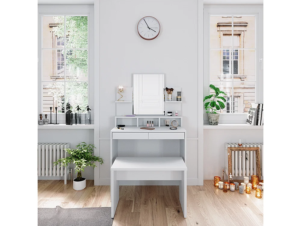 Vanity table white 80x40x139.6 ania