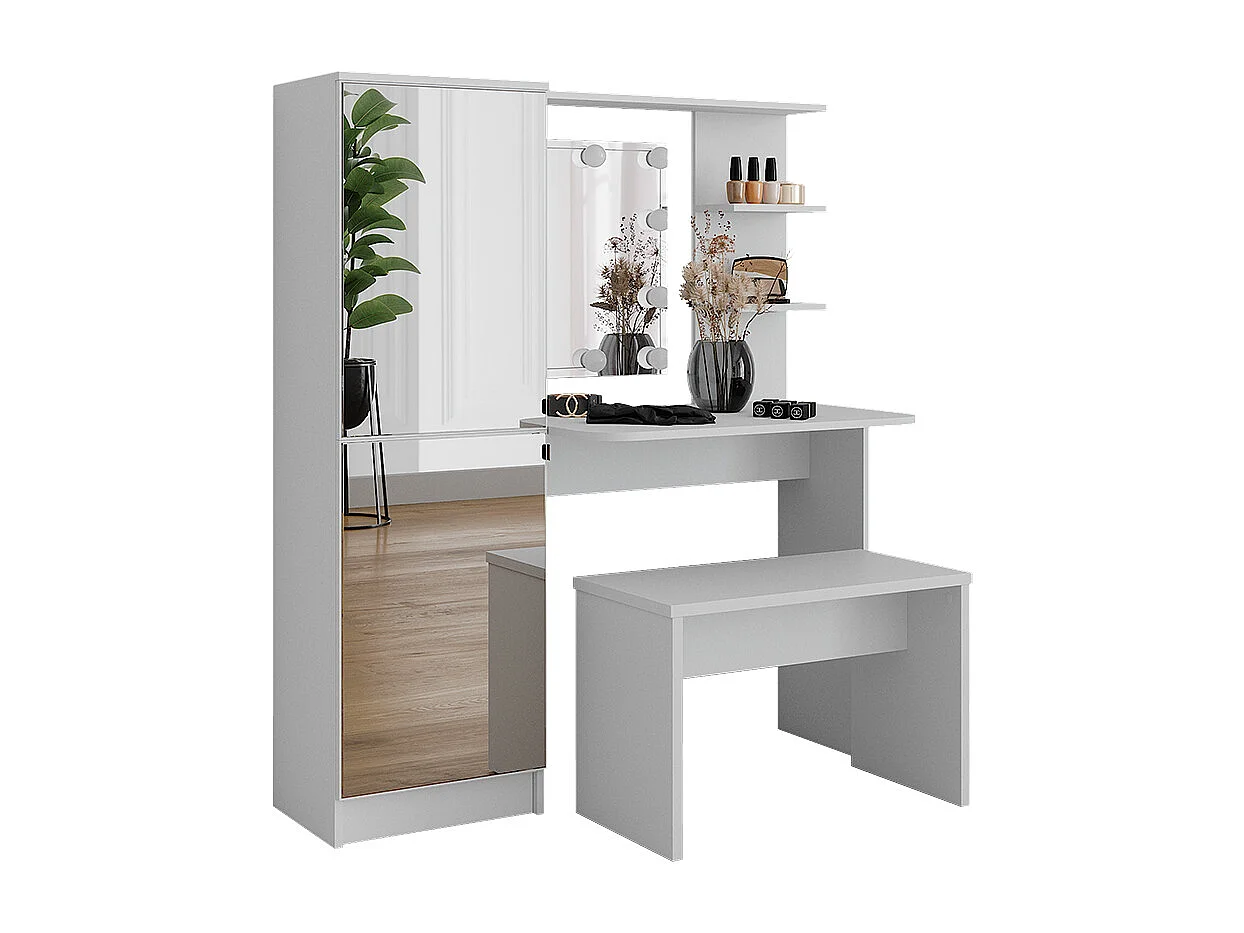 Tocador  blanco 123x33x141.2 jasmin