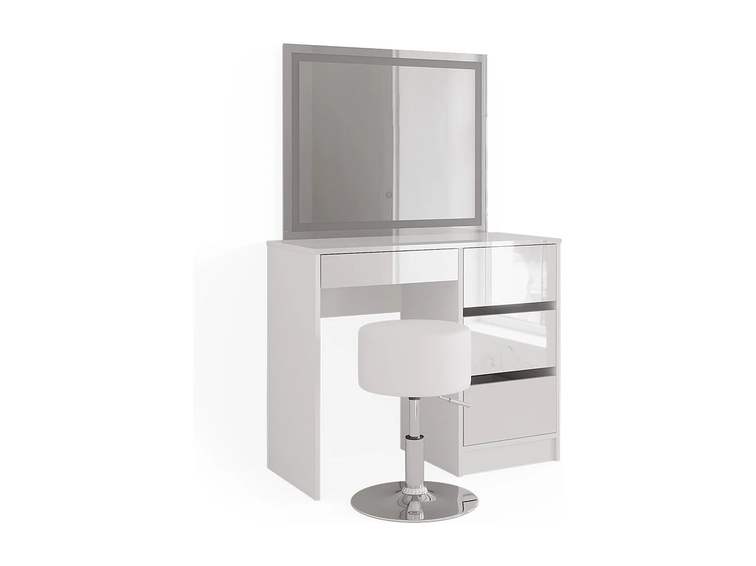 Coiffeuse blanc 90x40x75 sherry