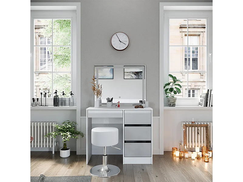 Tavolo da toeletta bianco 90x40x75 sherry