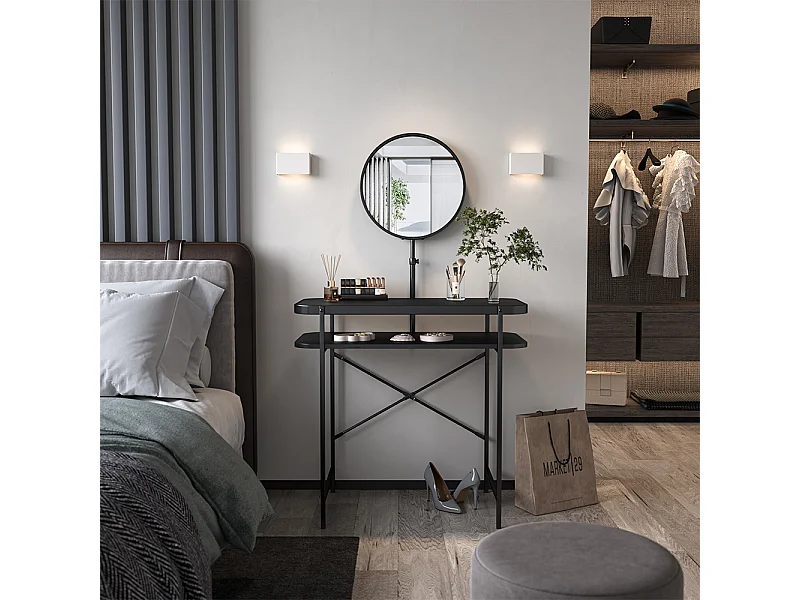 Coiffeuse noir 80x40x76.5 skip