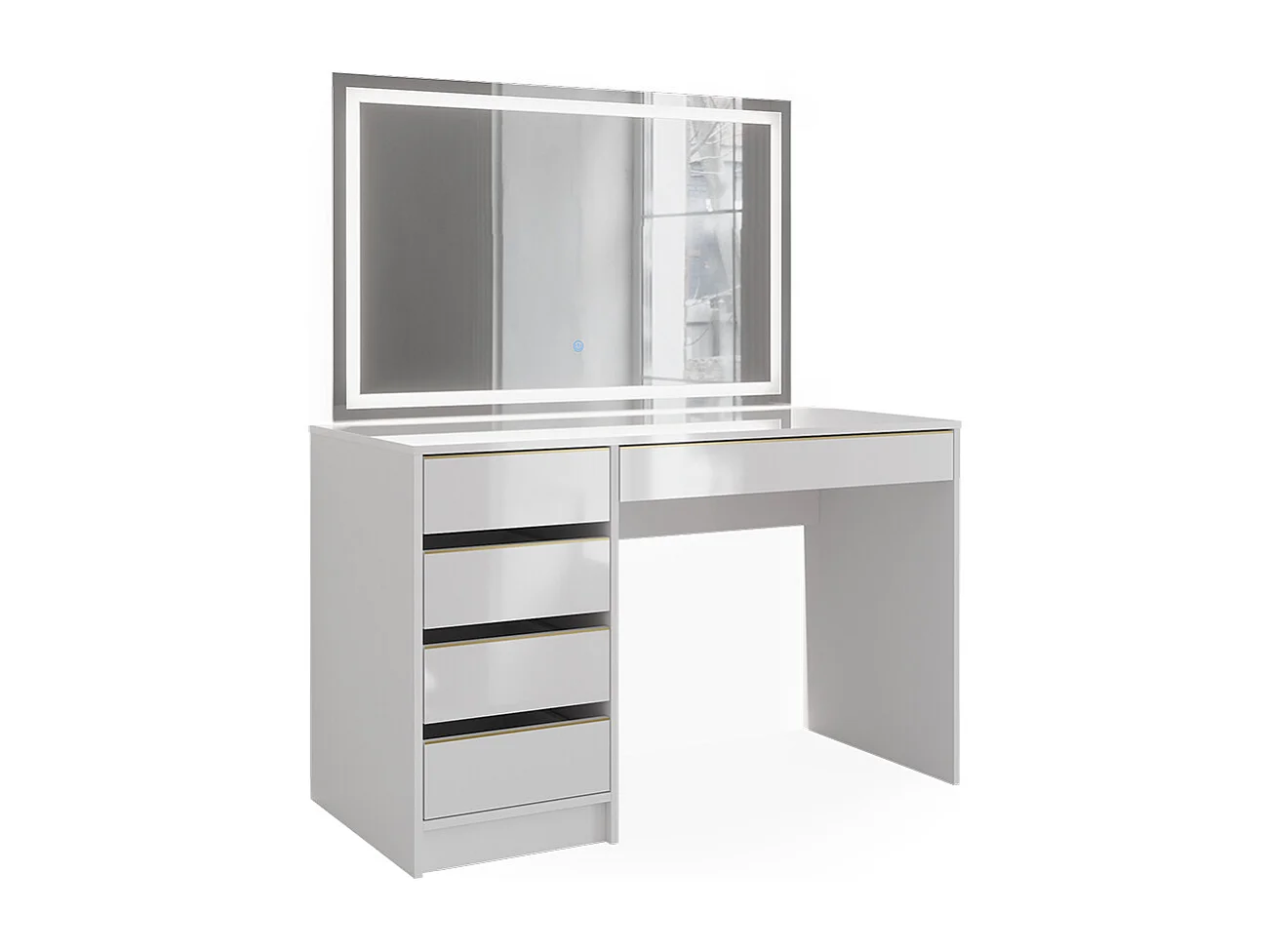 Dressing table white/gold 120x55x75 sherry