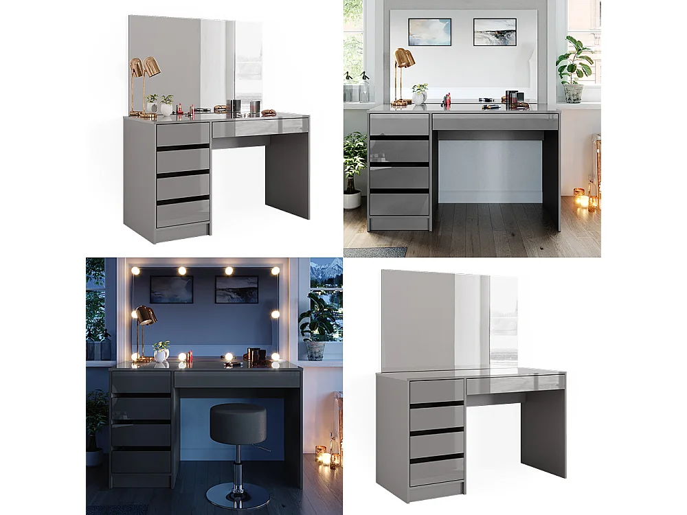 Tocador gris 120x55x75 sherry