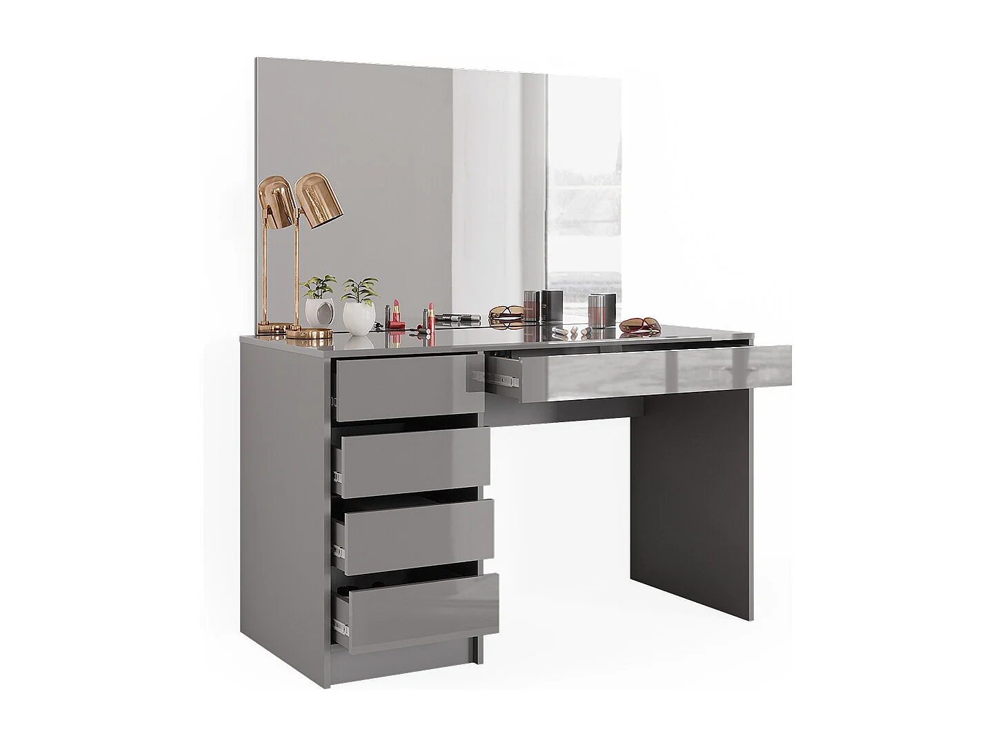 Coiffeuse gris 120x55x75 sherry