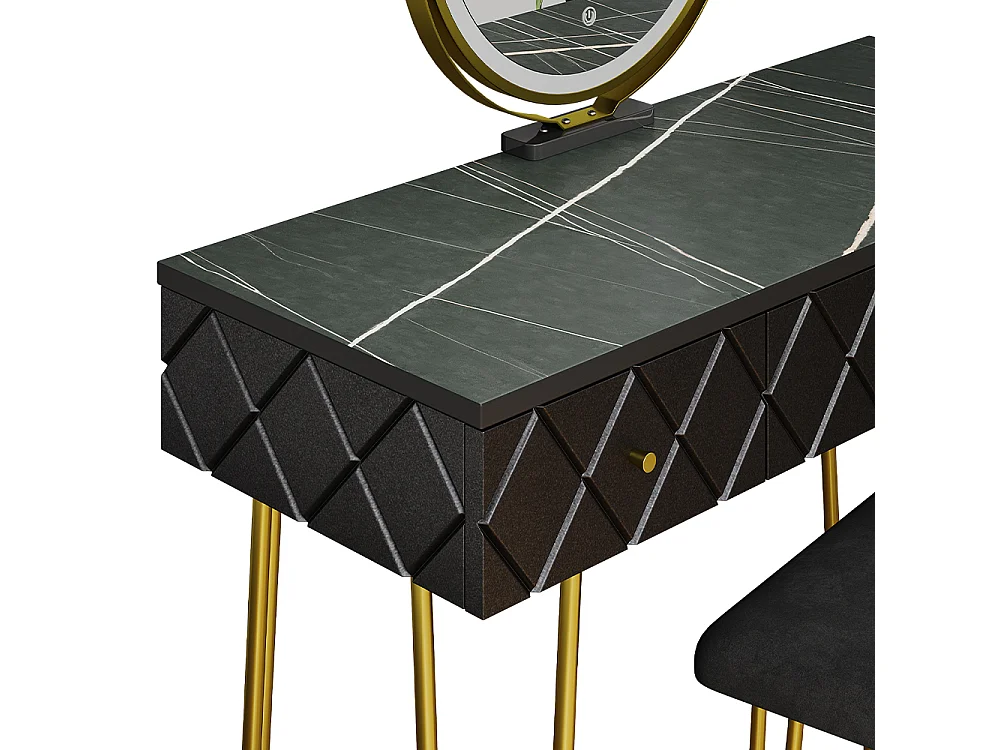 Stół do toalety czarny 100x40x79.5 mirabell