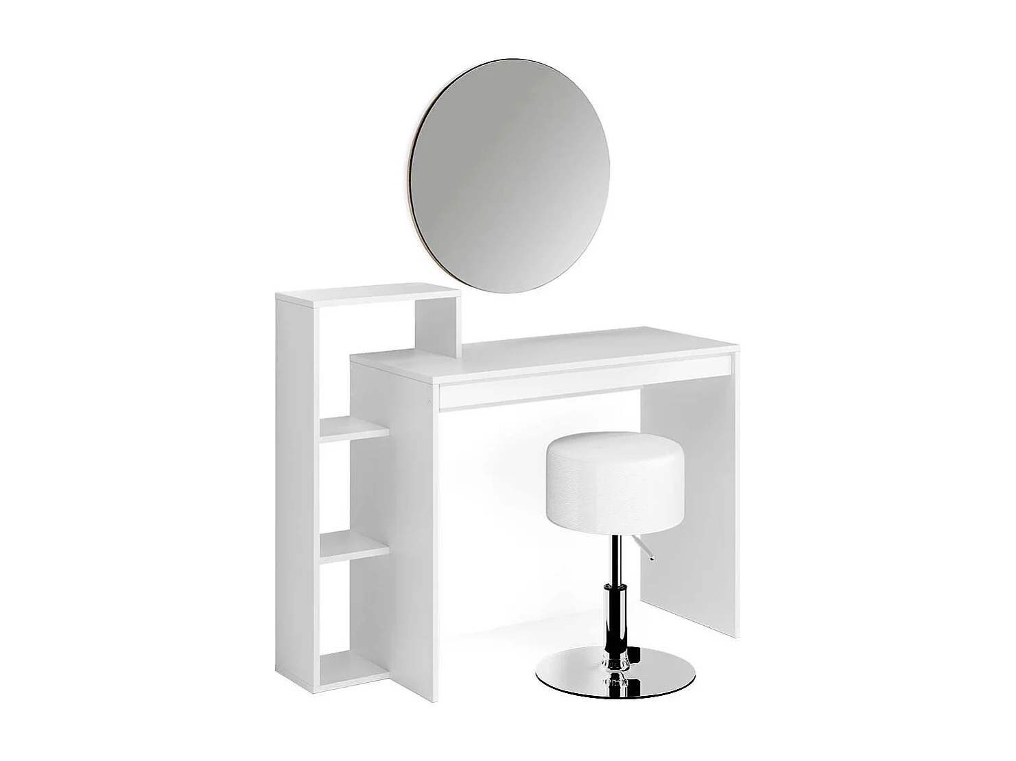 Coiffeuse blanc 100x40x90 leo