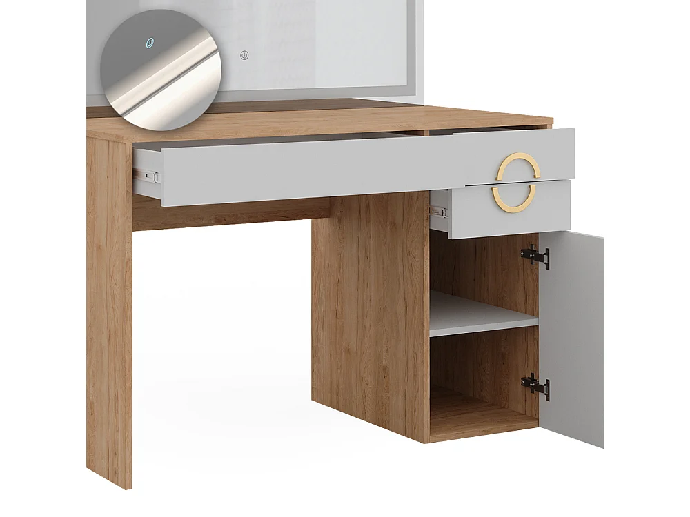 Tocador rockford hickory natural 115x55x76.4 adela