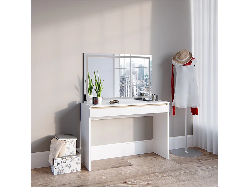 Tocador blanco 120x41.8x83 emma