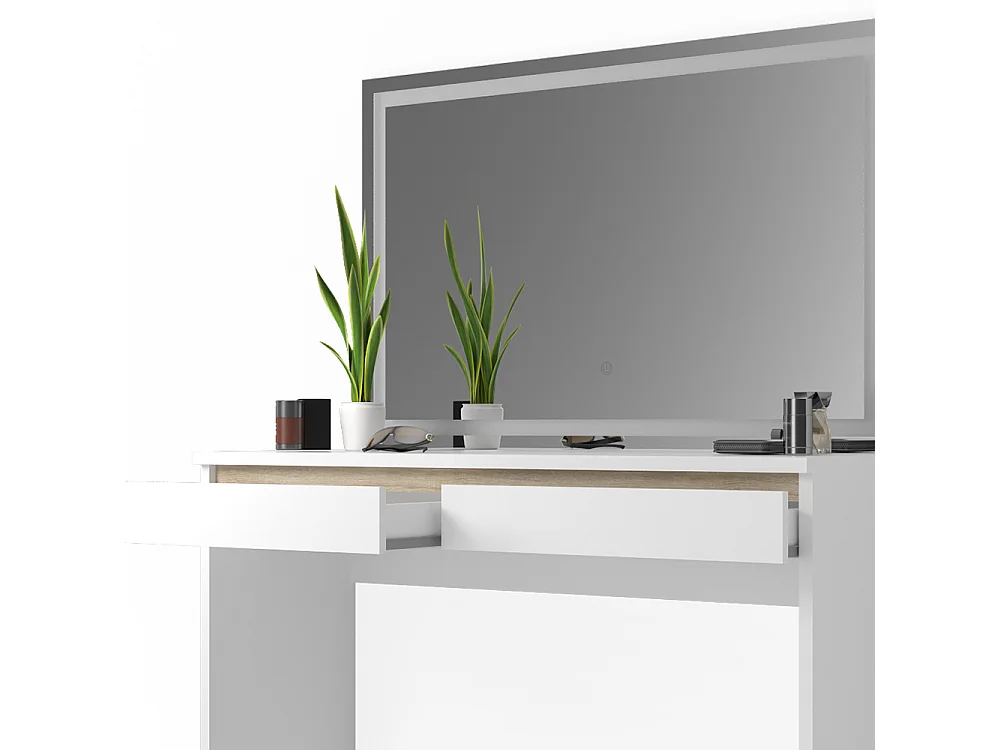 Tocador blanco 120x41.8x83 emma