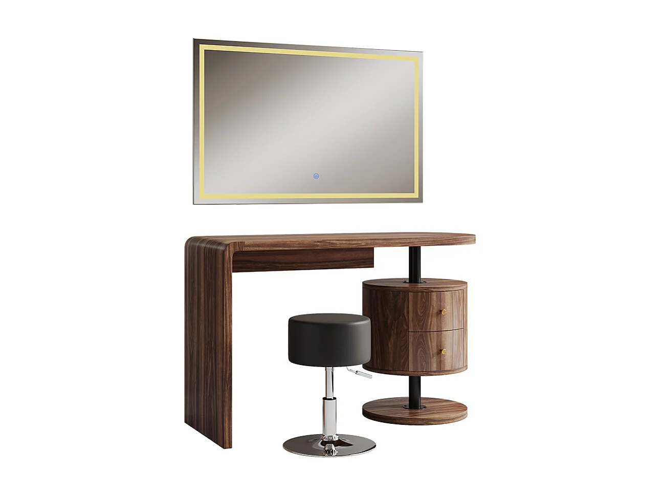 Schminktisch eiche rustikal 120x50x76 lara
