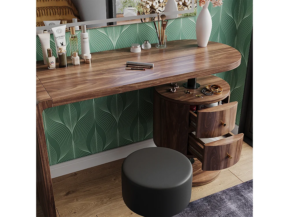 Schminktisch eiche rustikal 120x50x76 lara