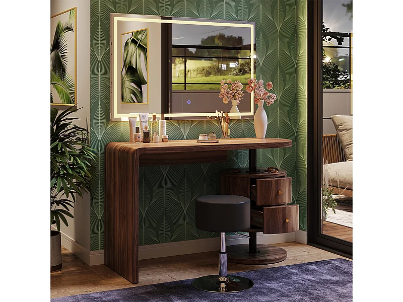 Tavolo da toilette rovere rustico 120x50x76 lara