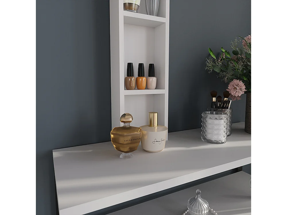 Armario auxiliar blanco 20x10x65 sherry