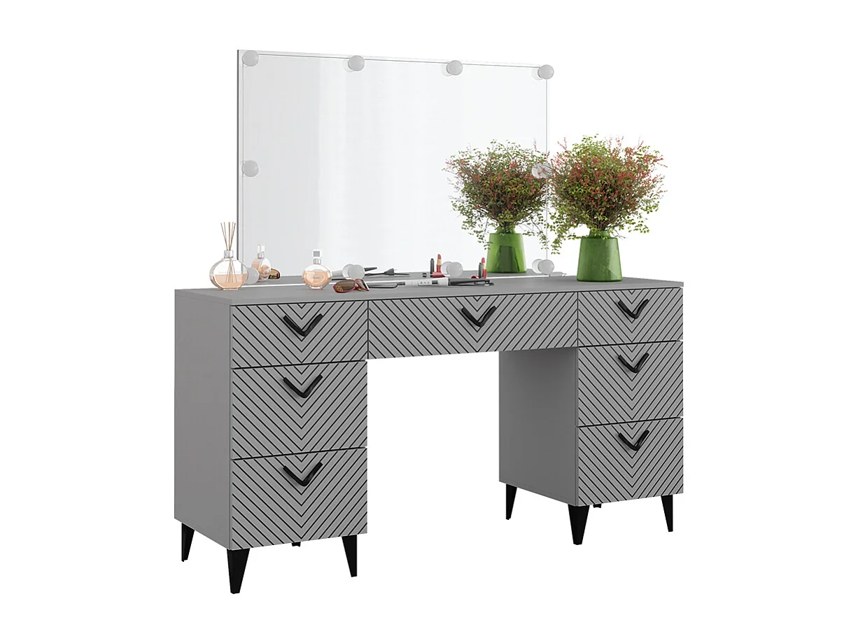 Kaptafel met licht grijs 150x45x78.1 anett