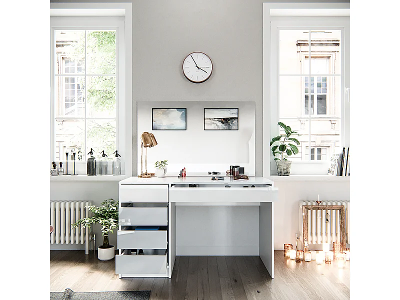 Tocador blanco 120x55x75 sherry