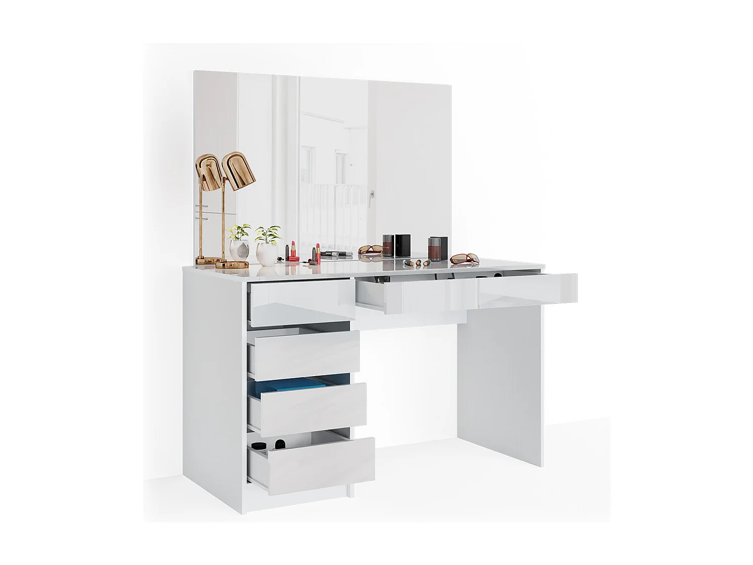 Tocador blanco 120x55x75 sherry