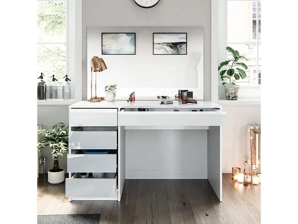 Coiffeuse blanc 120x55x75 sherry