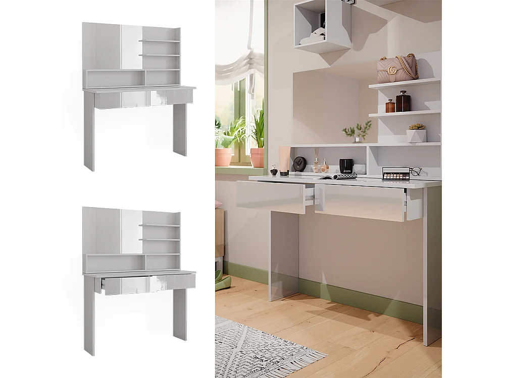 Tavolo da toeletta bianco 120x40x83.5 azur