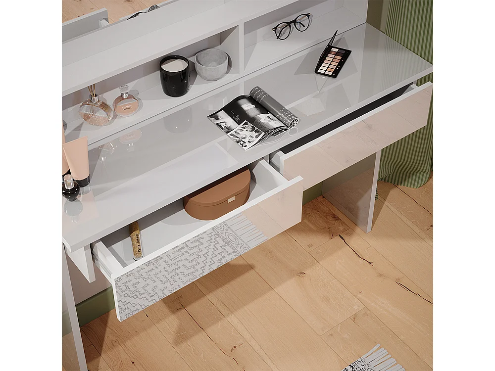 Tavolo da toeletta bianco 120x40x83.5 azur