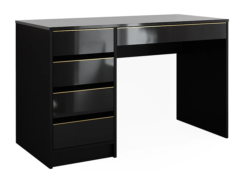 Coiffeuse noir/or 120x55x75 sherry