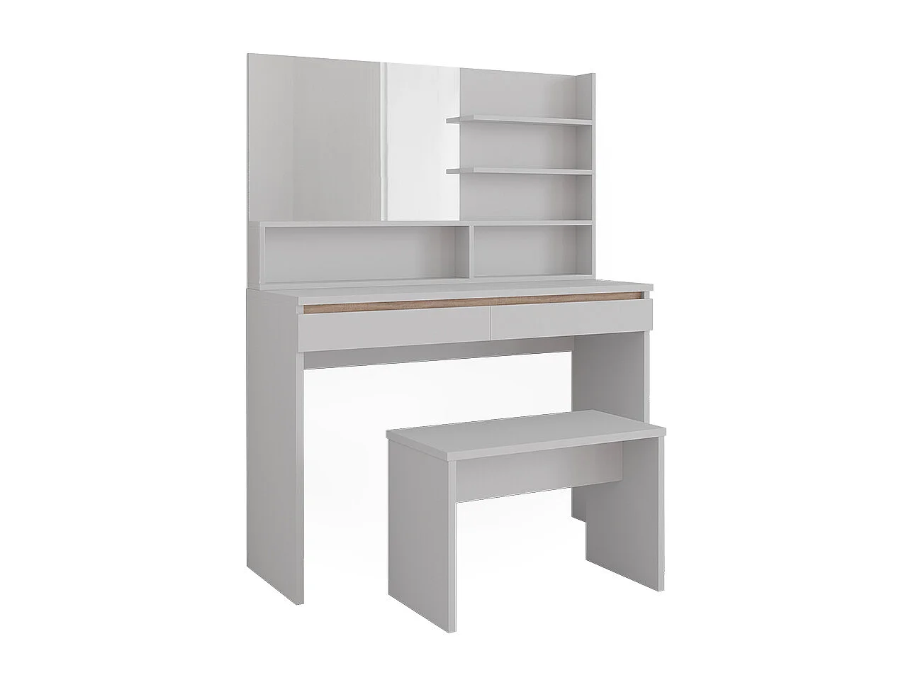 Coiffeuse blanc 120x41.8x83 emma