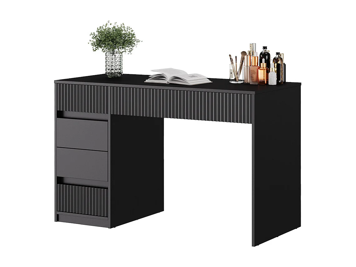 Dressing table black 120x55x76 omira