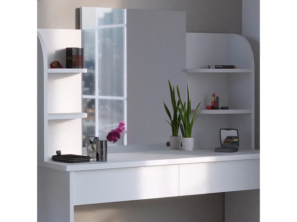 Schminktisch weiß 108x40x139 charlotte