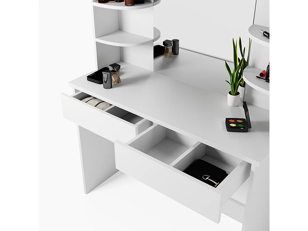 Schminktisch weiß 108x40x139 charlotte