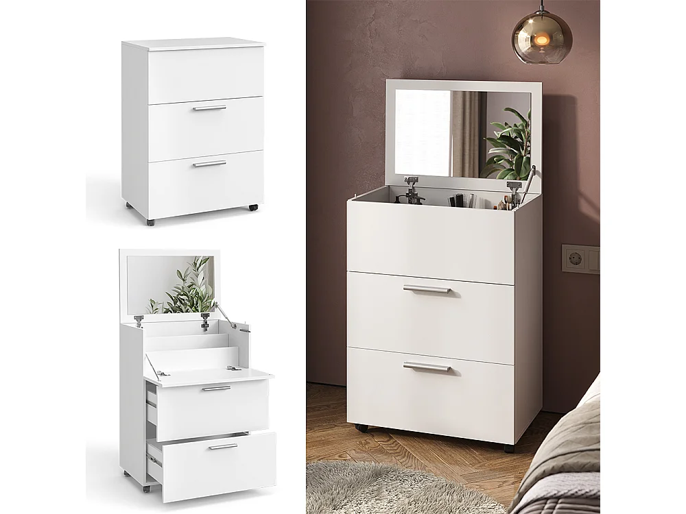 Tocador blanco 65.8x41.6x91.6 hanna