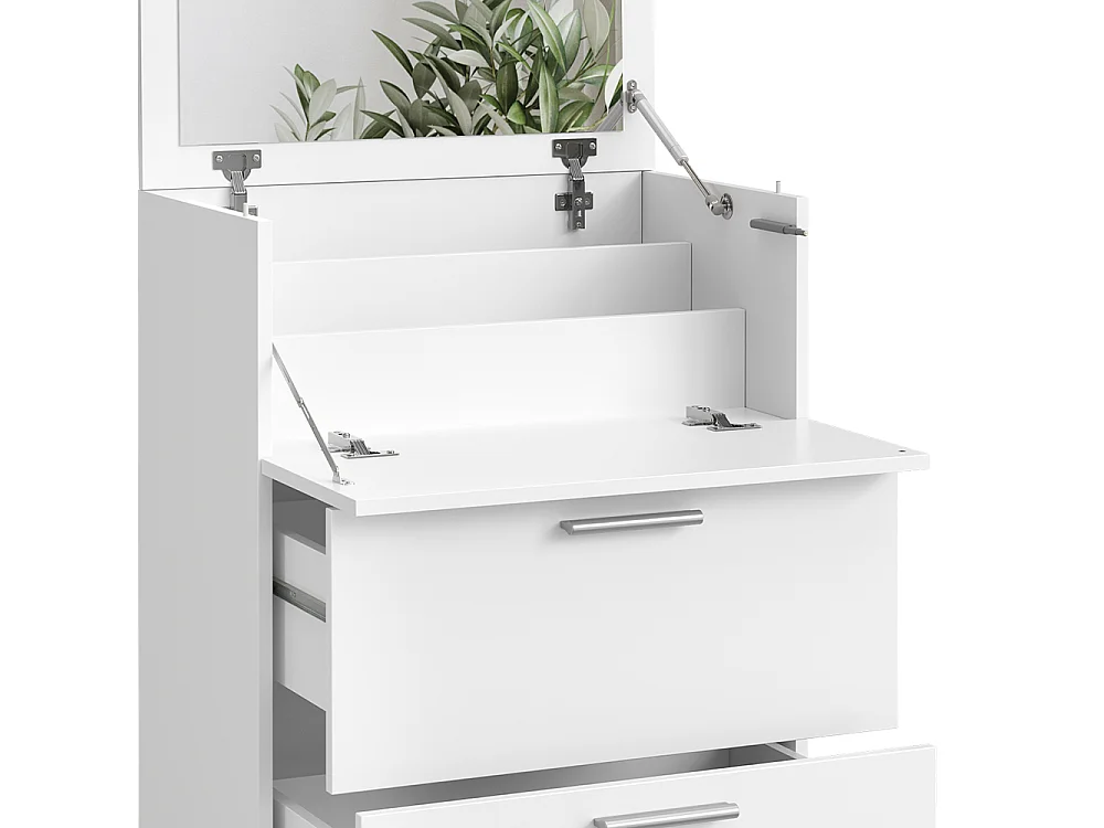 Coiffeuse blanc 65.8x41.6x91.6 hanna