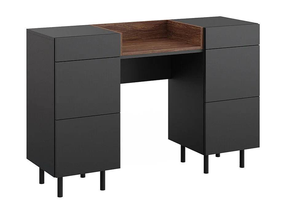 Coiffeuse anthracite 120x40x80 anika