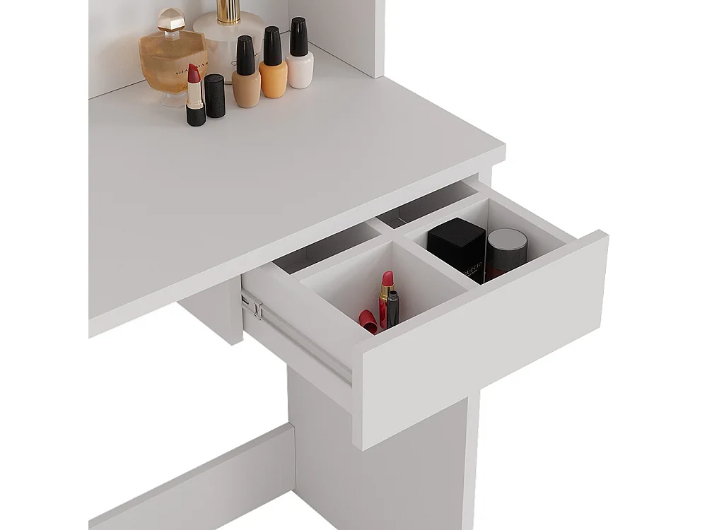 Coiffeuse blanc 75x40x141 dekos